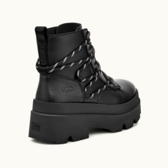 UGG Women's 9 Brisbane Lace-Up Boot Black - Picture 4 of 8